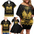 Haiti Neg Marron Gold Family Matching Off Shoulder Short Dress and Hawaiian Shirt Lespwa pa anyen san aksyon - Wonder Print Shop