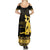 Haiti Neg Marron Gold Summer Maxi Dress Lespwa pa anyen san aksyon - Wonder Print Shop