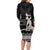 Haiti Neg Marron Silver Long Sleeve Bodycon Dress Hope is Nothing Without Action - Wonder Print Shop