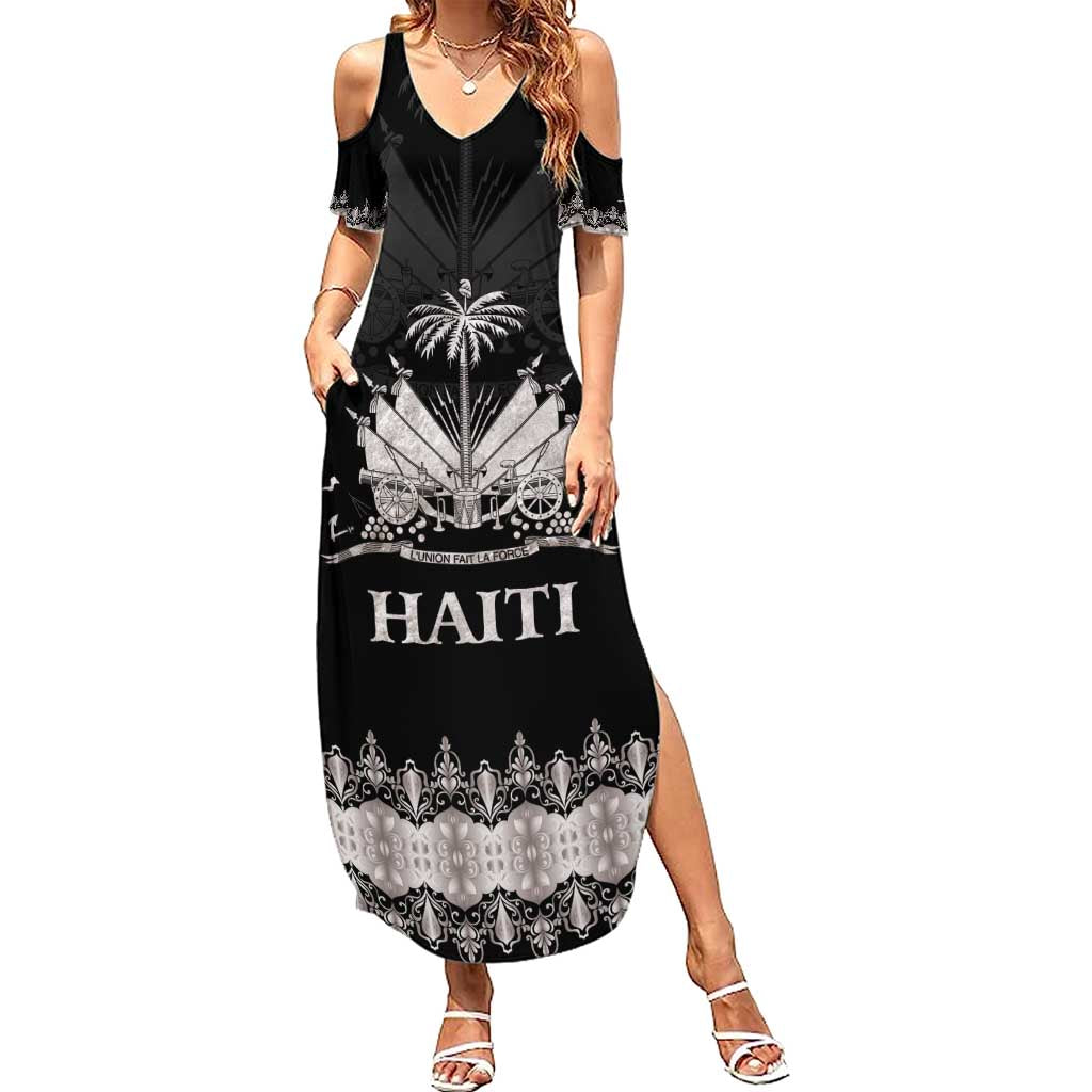 Haiti Neg Marron Silver Summer Maxi Dress Hope is Nothing Without Action - Wonder Print Shop