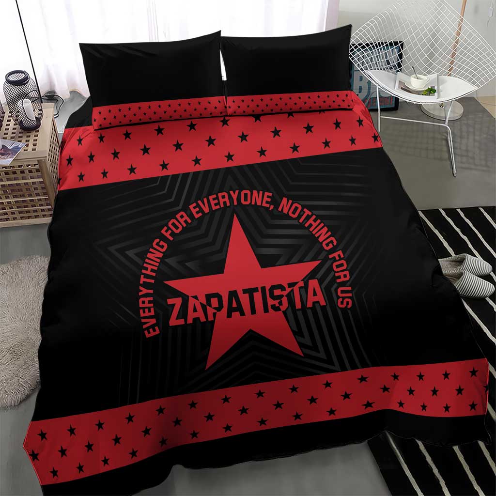 Zapatista Territories Bedding Set EZLN Everything For Everyone Nothing For Us - Wonder Print Shop