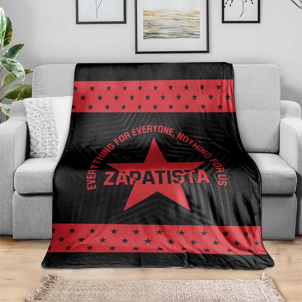 Zapatista Territories Blanket EZLN Everything For Everyone Nothing For Us - Wonder Print Shop