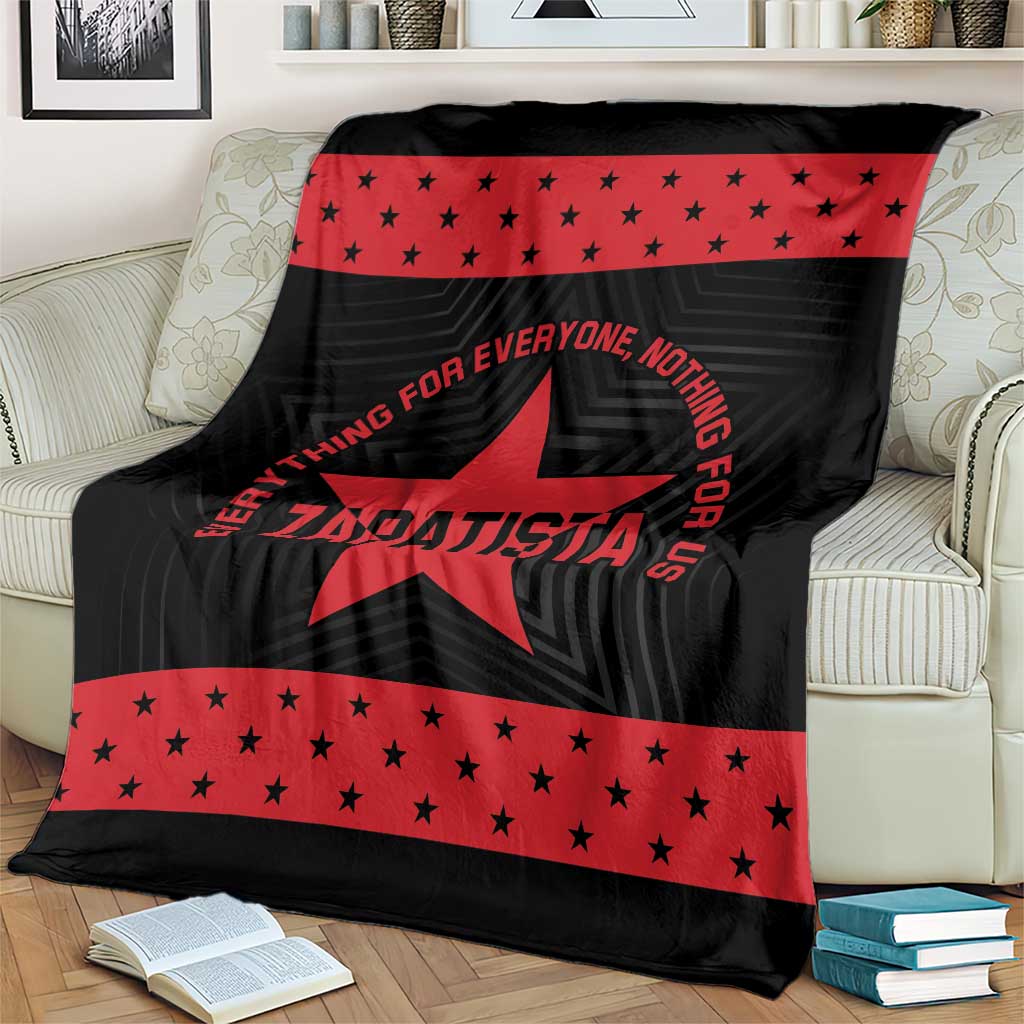 Zapatista Territories Blanket EZLN Everything For Everyone Nothing For Us - Wonder Print Shop