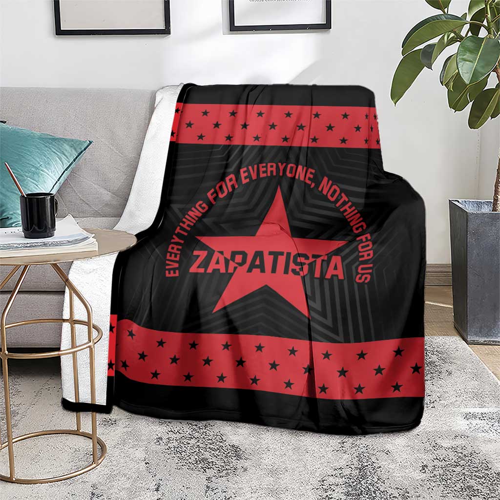 Zapatista Territories Blanket EZLN Everything For Everyone Nothing For Us - Wonder Print Shop