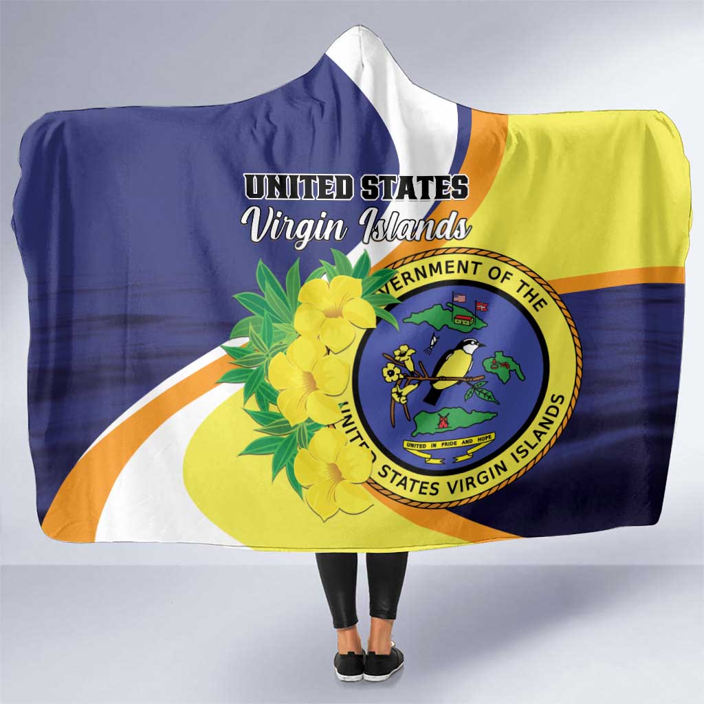 United States Virgin Islands Hooded Blanket United in Pride and Hope