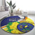 United States Virgin Islands Round Carpet United in Pride and Hope