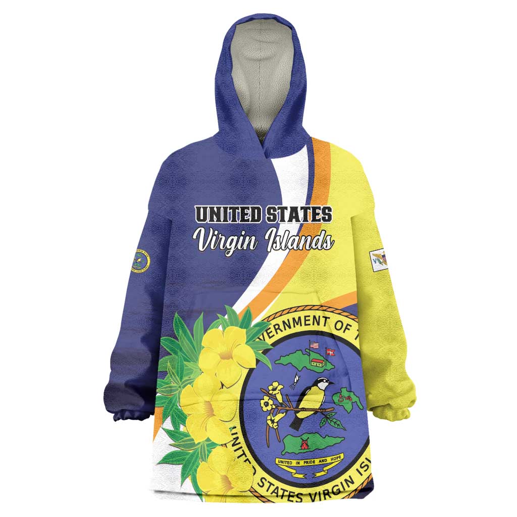 Personalized United States Virgin Islands Wearable Blanket Hoodie United in Pride and Hope - Wonder Print Shop