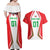 Custom Welsh Rugby Couples Matching Off Shoulder Maxi Dress and Hawaiian Shirt Wales Red Dragon Champions