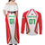 Custom Welsh Rugby Couples Matching Off Shoulder Maxi Dress and Long Sleeve Button Shirt Wales Red Dragon Champions