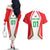 Custom Welsh Rugby Couples Matching Off The Shoulder Long Sleeve Dress and Hawaiian Shirt Wales Red Dragon Champions