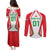 Custom Welsh Rugby Couples Matching Puletasi and Long Sleeve Button Shirt Wales Red Dragon Champions