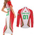 Custom Welsh Rugby Couples Matching Short Sleeve Bodycon Dress and Long Sleeve Button Shirt Wales Red Dragon Champions