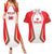 Custom Welsh Rugby Couples Matching Summer Maxi Dress and Hawaiian Shirt Wales Red Dragon Champions