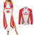 Custom Welsh Rugby Couples Matching Summer Maxi Dress and Long Sleeve Button Shirt Wales Red Dragon Champions