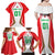 Custom Welsh Rugby Family Matching Off Shoulder Maxi Dress and Hawaiian Shirt Wales Red Dragon Champions