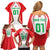 Custom Welsh Rugby Family Matching Off Shoulder Short Dress and Hawaiian Shirt Wales Red Dragon Champions