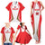 Custom Welsh Rugby Family Matching Tank Maxi Dress and Hawaiian Shirt Wales Red Dragon Champions