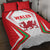 Welsh Rugby Quilt Bed Set Wales Red Dragon Champions