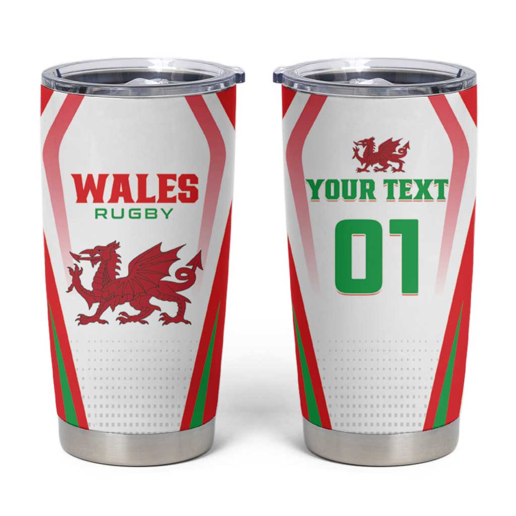 Custom Welsh Rugby Tumbler Cup Wales Red Dragon Champions