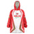 Custom Welsh Rugby Wearable Blanket Hoodie Wales Red Dragon Champions - Wonder Print Shop