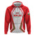 Custom Welsh Rugby Zip Hoodie Wales Red Dragon Champions - Wonder Print Shop