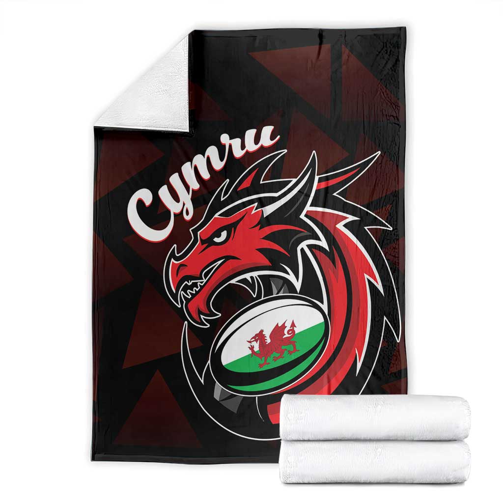 Wales Rugby Blanket Cymru Y Ddraig Goch