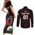 Custom Wales Rugby Couples Matching Short Sleeve Bodycon Dress and Long Sleeve Button Shirt Cymru Y Ddraig Goch