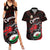 Custom Wales Rugby Couples Matching Summer Maxi Dress and Hawaiian Shirt Cymru Y Ddraig Goch