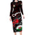 Custom Wales Rugby Family Matching Long Sleeve Bodycon Dress and Hawaiian Shirt Cymru Y Ddraig Goch