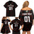 Custom Wales Rugby Family Matching Off Shoulder Short Dress and Hawaiian Shirt Cymru Y Ddraig Goch