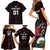 Custom Wales Rugby Family Matching Short Sleeve Bodycon Dress and Hawaiian Shirt Cymru Y Ddraig Goch