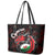 Wales Rugby Leather Tote Bag Cymru Y Ddraig Goch