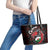 Wales Rugby Leather Tote Bag Cymru Y Ddraig Goch