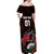 Custom Wales Rugby Off Shoulder Maxi Dress Cymru Y Ddraig Goch