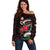 Custom Wales Rugby Off Shoulder Sweater Cymru Y Ddraig Goch