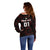 Custom Wales Rugby Off Shoulder Sweater Cymru Y Ddraig Goch