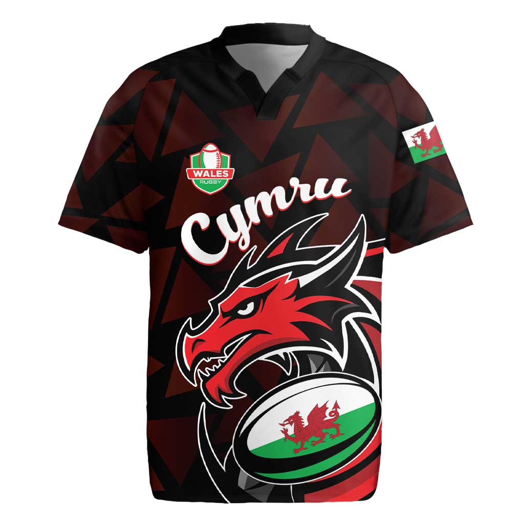 Custom Wales Rugby Rugby Jersey Cymru Y Ddraig Goch