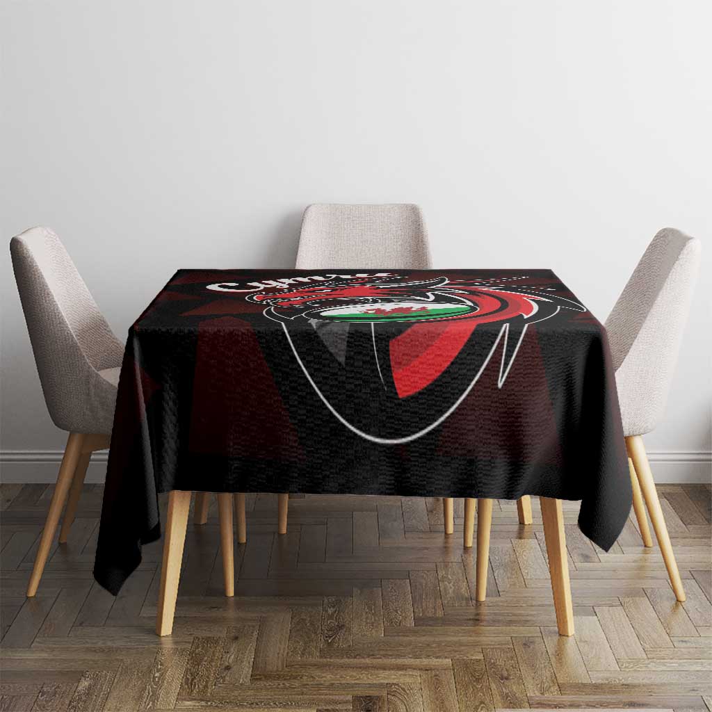 Wales Rugby Tablecloth Cymru Y Ddraig Goch