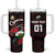 Custom Wales Rugby Tumbler With Handle Cymru Y Ddraig Goch