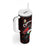 Custom Wales Rugby Tumbler With Handle Cymru Y Ddraig Goch