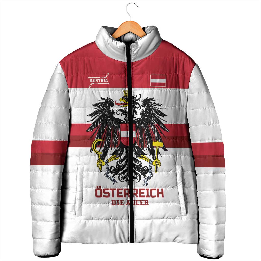 Custom Hockey 2026 Austria Padded Jacket Osterreich Die Adler