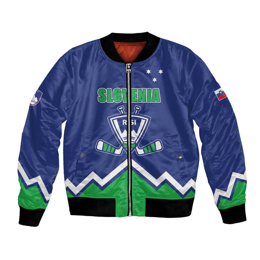 Custom Hockey 2026 Slovenia Bomber Jacket Go Champions Risi