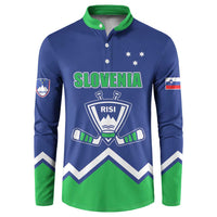 Custom Hockey 2026 Slovenia Button Sweatshirt Go Champions Risi