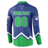 Custom Hockey 2026 Slovenia Button Sweatshirt Go Champions Risi