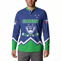 Custom Hockey 2026 Slovenia Button Sweatshirt Go Champions Risi