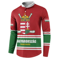 Custom Hockey 2026 Hungary Button Sweatshirt Magyars Go Champions