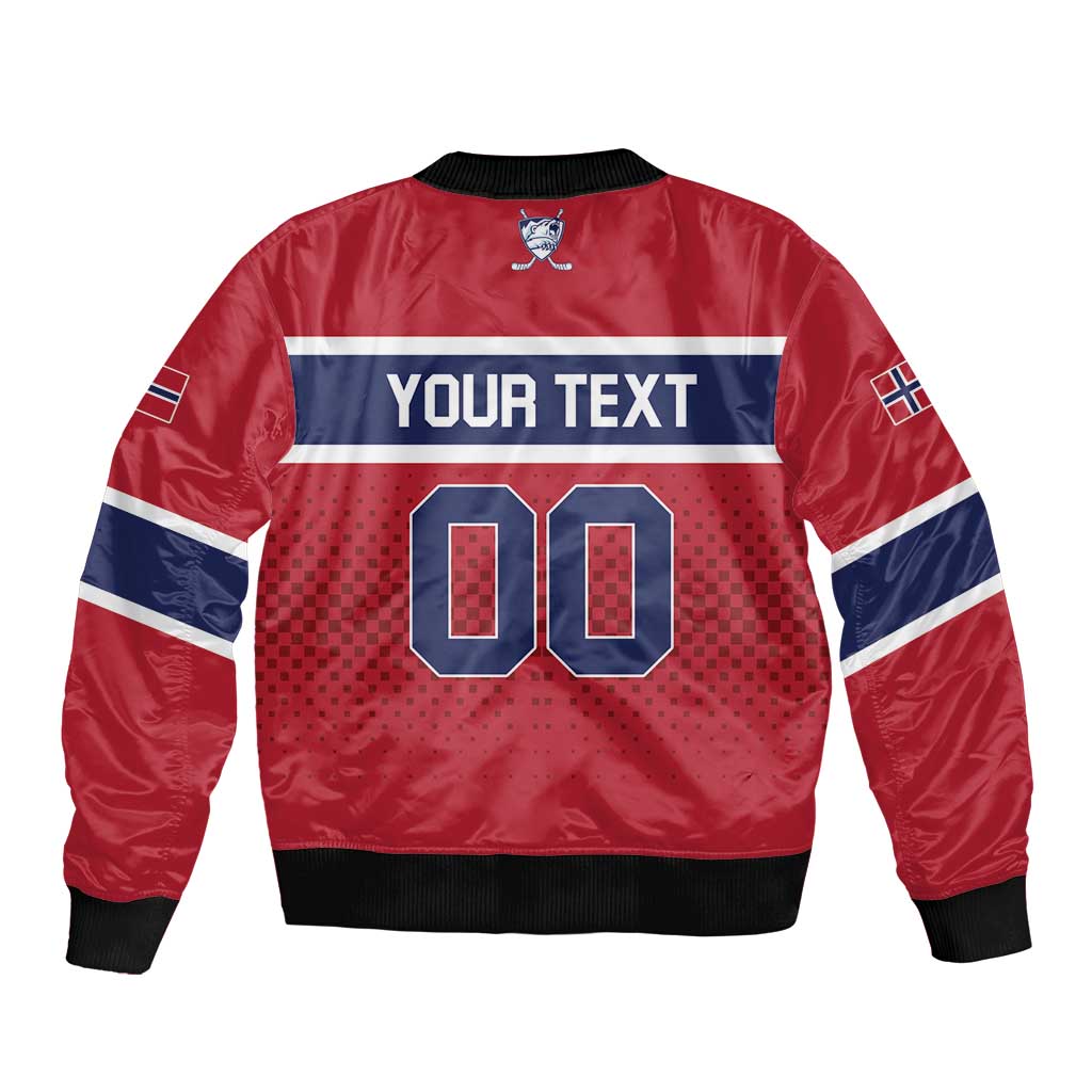 Custom Hockey 2026 Norway Bomber Jacket The Polar Bears Norge Come On