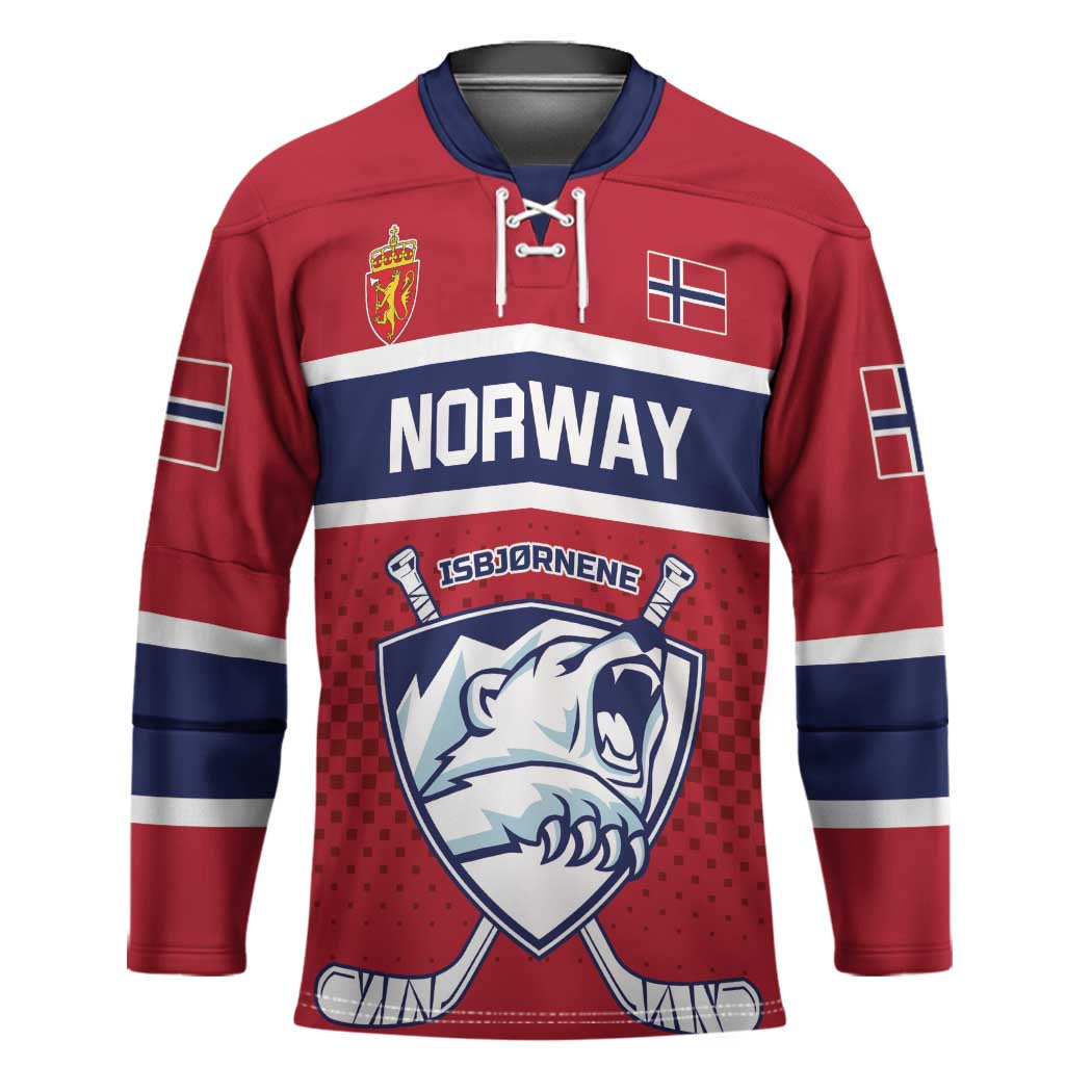 Custom Hockey 2026 Norway Hockey Jersey The Polar Bears Norge Come On
