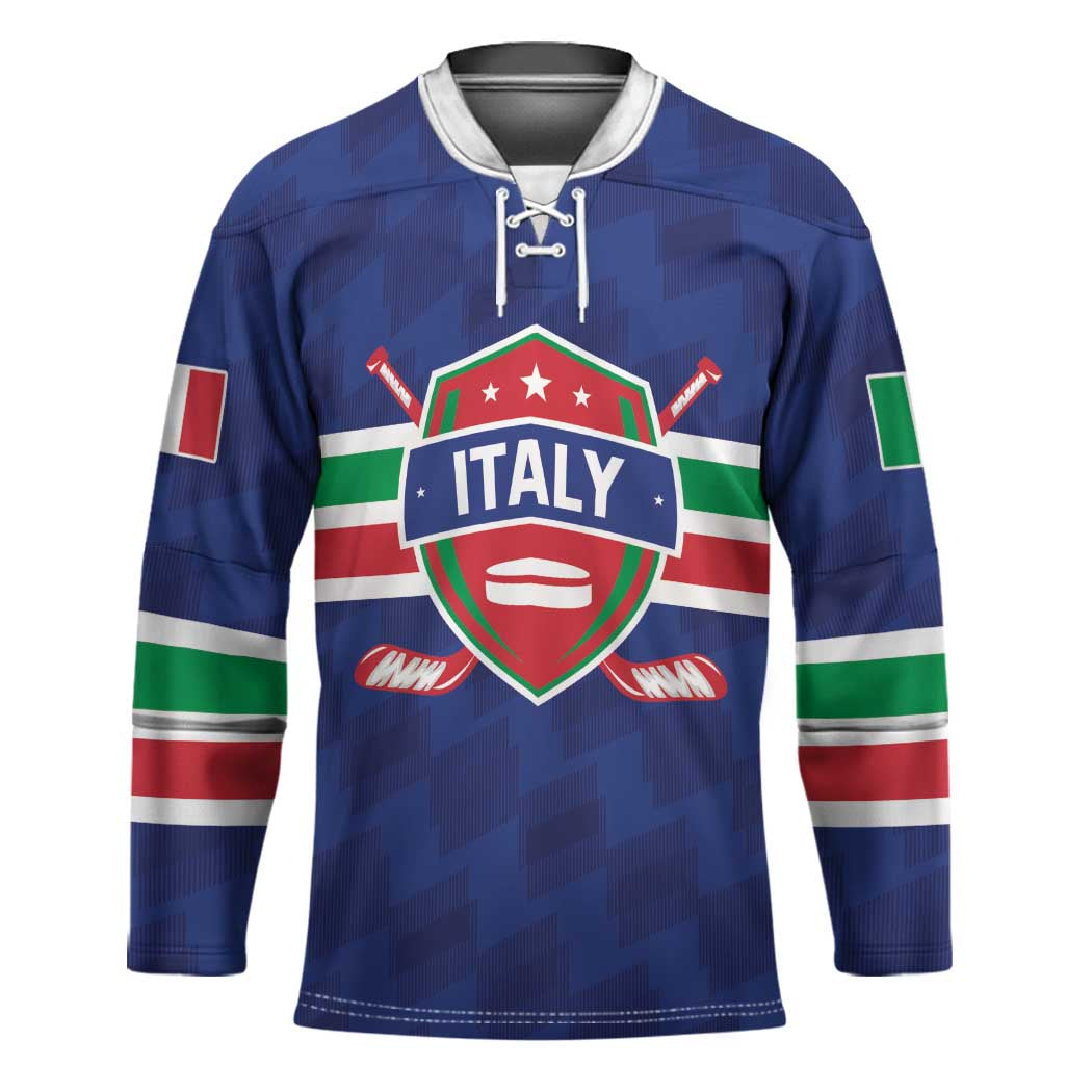 Custom Hockey 2026 Italy Hockey Jersey Gli Azzurri Go Champions