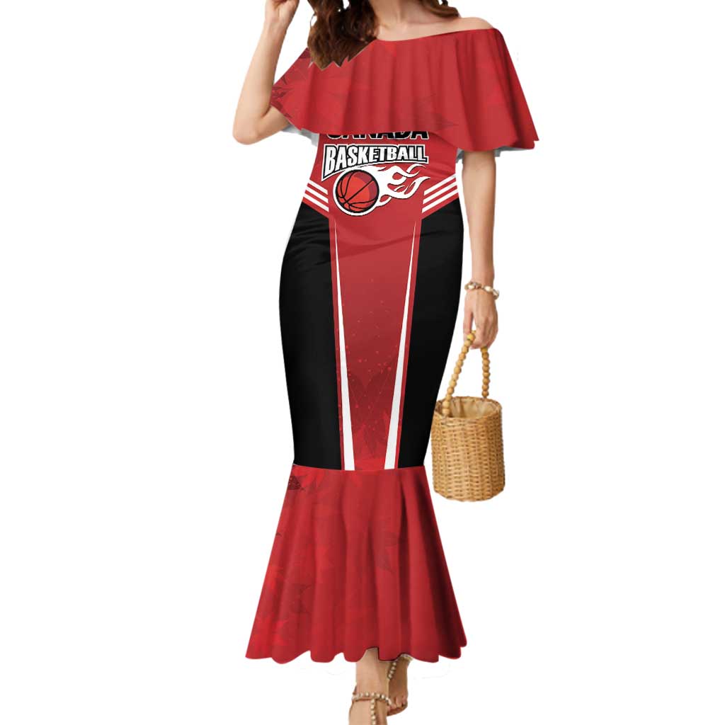 Custom Canada Basketball Mermaid Dress Dream Because I Can